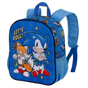 Sonic The Hedgehog Lets Roll 3D zainetto 31cm